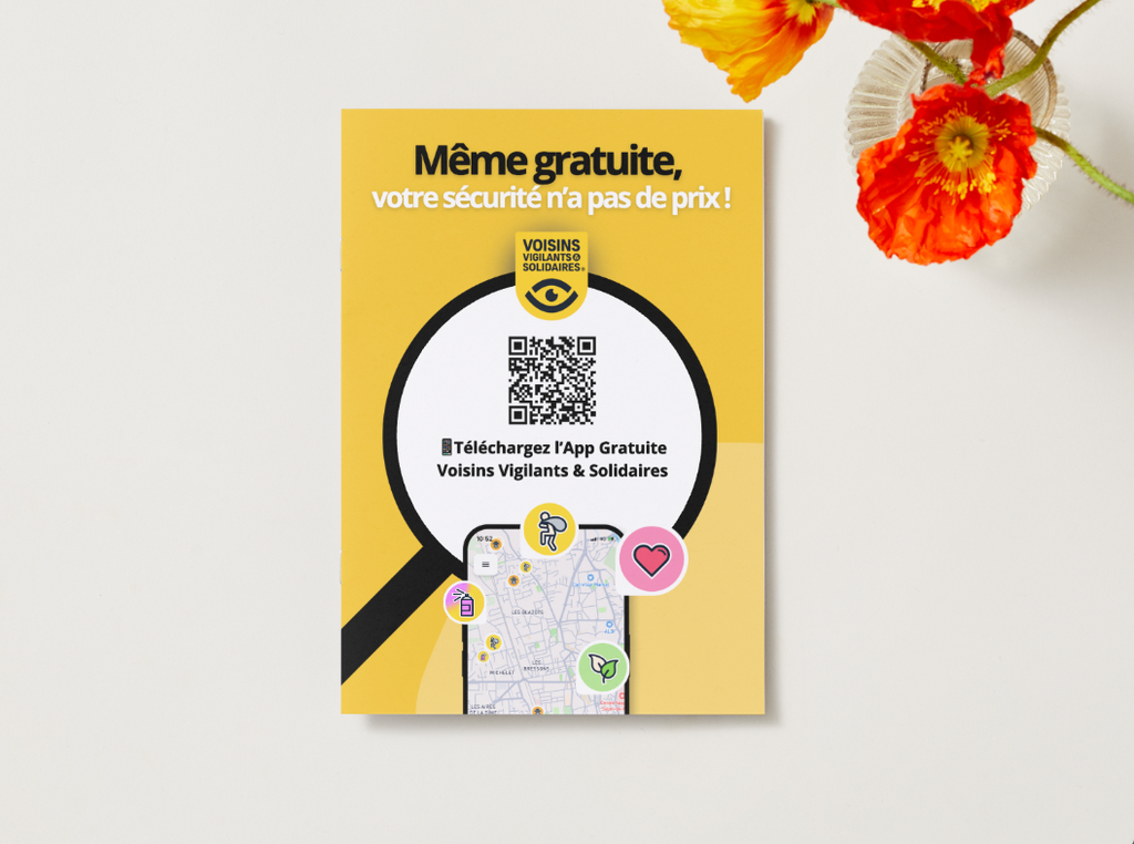 Lot de 100 flyers Voisins Vigilants et Solidaires