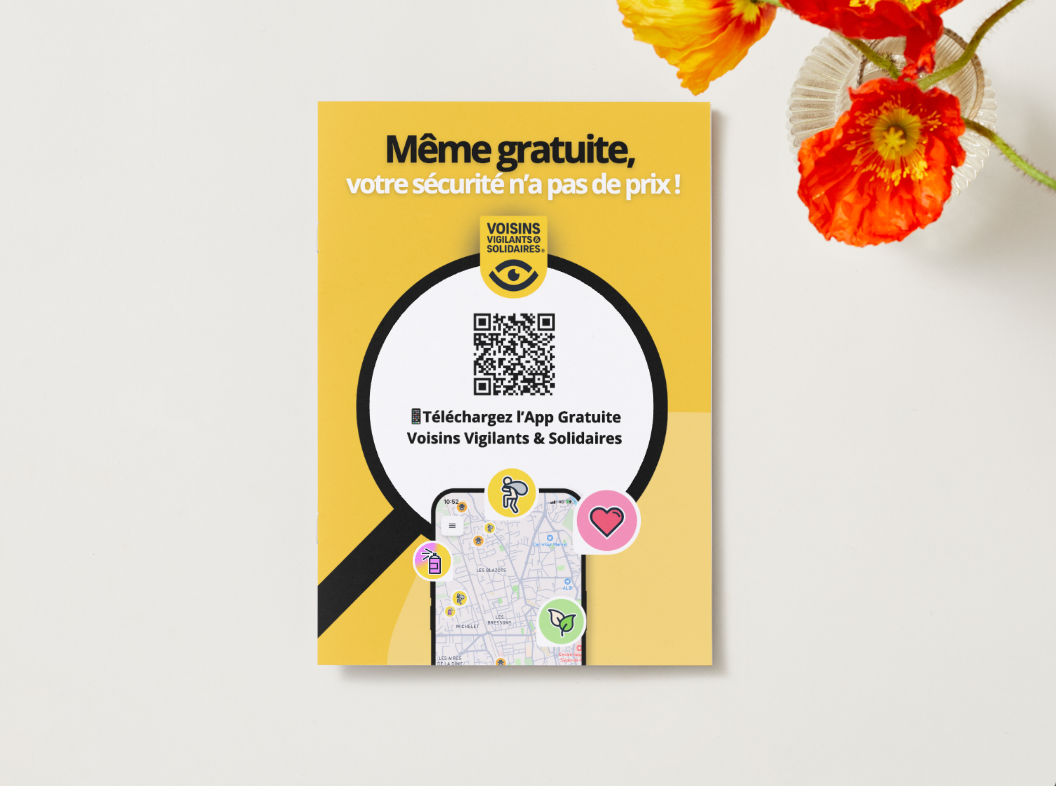 Lot de 100 flyers Voisins Vigilants et Solidaires